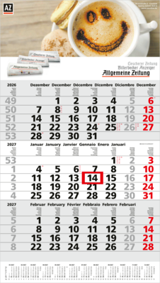 Primus 3, Post A International 6sprachig hellgrau