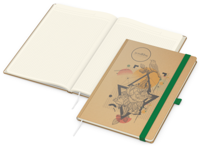 Match-Book Creme Bestseller Natura braun A4, grün