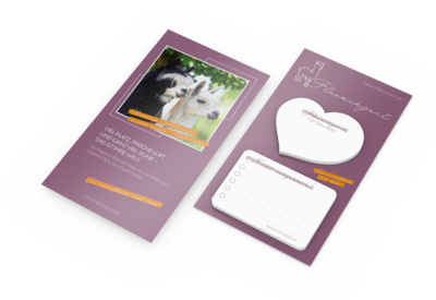 Note-Card Form Bestseller, Herz – Rechteck (Rundun