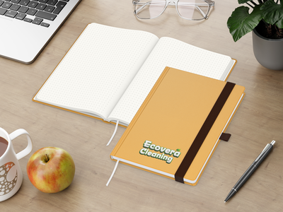 Organic-Book A5 green+blue inkl. Siebdruck-Digital