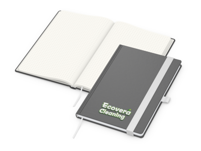 Organic-Book A5 green+blue inkl. Siebdruck-Digital