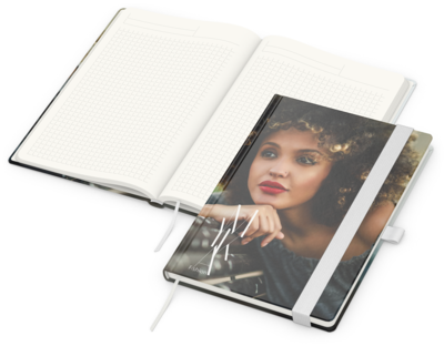 Match-Book White green+blue Natura Recycling A5, w