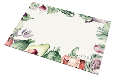 Schreibunterlage green+blue, 50 Blatt