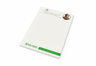 Schreibblock green+blue, A4, 50 Blatt