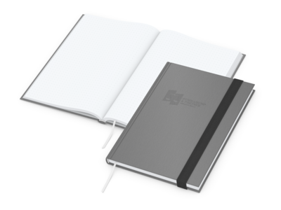 Visco-Book A5 Bestseller, Punktraster, White, grau