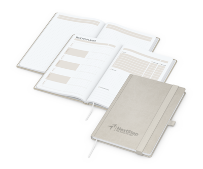 orgaLine Mainbook Bestseller, White, steingrau