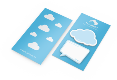 Note-Card Form Bestseller, Wolke/Himmel – Sprechbl