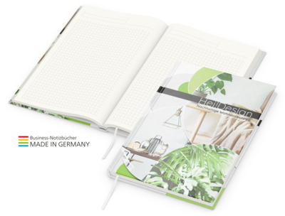 Note-Book green+blue Natura Recycling inkl. 4C-Dru