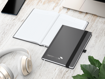 Vision-Book Bestseller, A5, Winkelkaro, White, ant