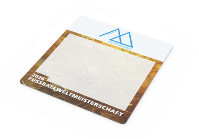 WM-Haftnotiz-Mousepad Bestseller, Motiv B – „Pokal