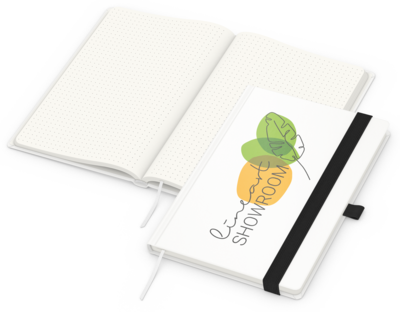 Match-Book green+blue, A5, Punktraster, Cover-Star