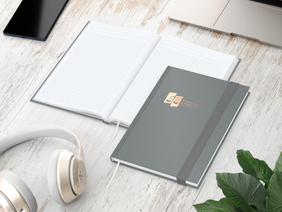 Visco-Book A5 Bestseller, Winkelkaro, White, hellg