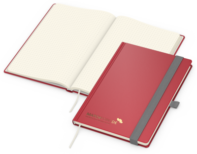 Vision-Book Bestseller, A5, Punktraster, Creme, ro