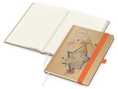 Match-Book Creme Bestseller Natura braun A5, orang
