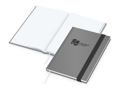 Visco-Book A5 Bestseller, Punktraster, White, grau