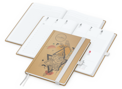 Match-Hybrid White Bestseller, A5, Natura braun-in