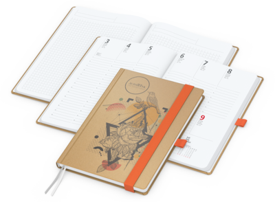 Match-Hybrid White Bestseller, A5, Natura braun-in
