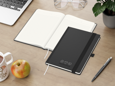 Organic-Book green+blue inkl. Blindprägung, schwar