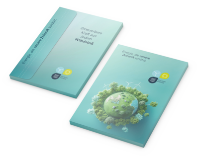 Versandmappe green+blue, 4/4farbig, ohne Fenster