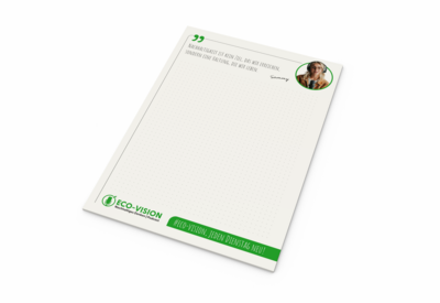 Schreibblock green+blue, A5, 25 Blatt