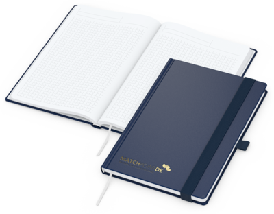 Vision-Book Bestseller, A5, Winkelkaro, White, dun