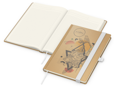 Match-Book Creme Bestseller Natura braun A5, weiß