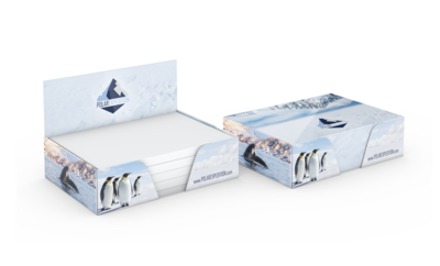 Pop-Up-Box, White, 100 × 72 mm, 250 Blatt, White