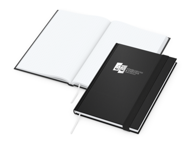 Visco-Book A5 Bestseller, Punktraster, White, schw