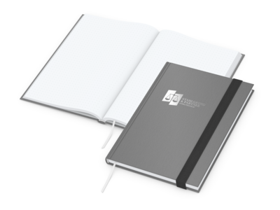 Visco-Book A5 Bestseller, Punktraster, White, grau