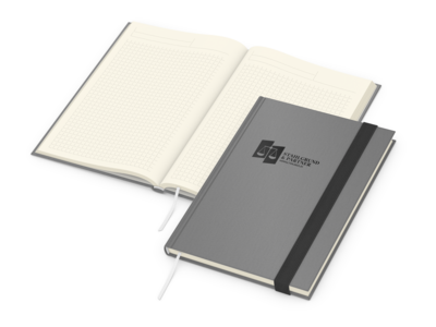 Visco-Book A5 Bestseller, Winkelkaro, Creme, grau 