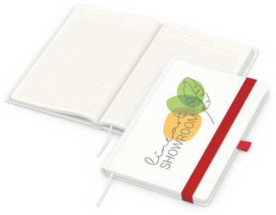 Match-Book green+blue, A5, Cover-Star Recycling-Ma