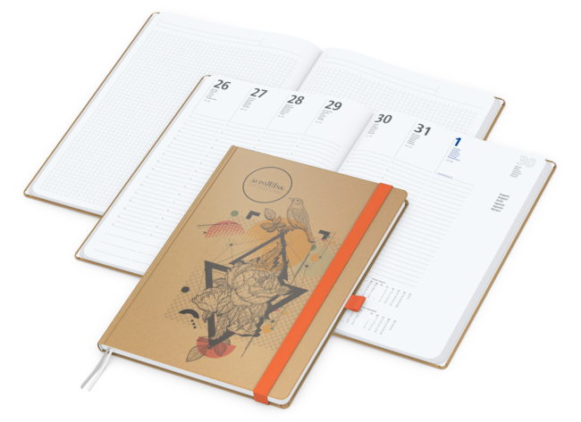 Match-Hybrid White Bestseller, A4, Natura braun-in