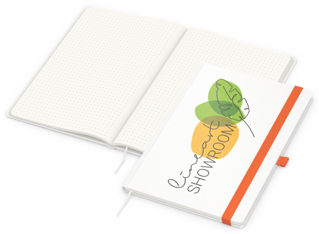 Match-Book green+blue, A4, Punktraster, Cover-Star