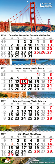 Quadro Wire-O 4, Deutsch weiß/rot