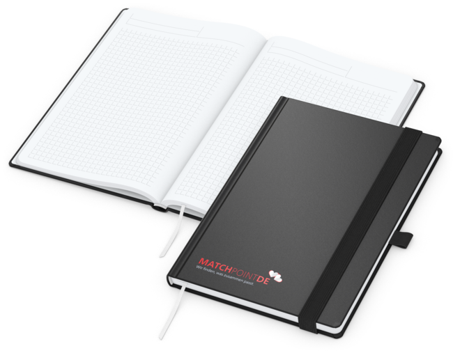 Vision-Book White Bestseller A5 inkl. Siebdruck-Di