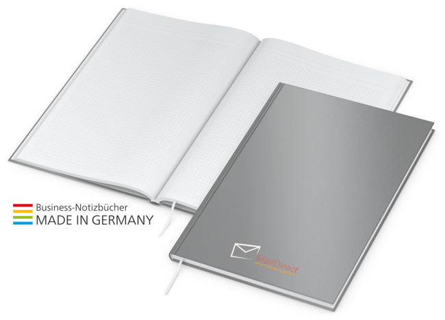 Note-Book x.press A4, matt-silber