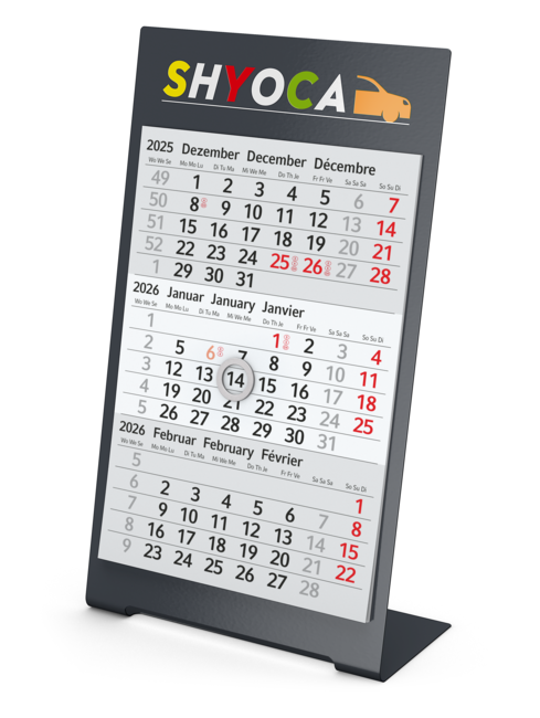 Desktop 3 Color Bestseller, anthrazit, 2 Jahre