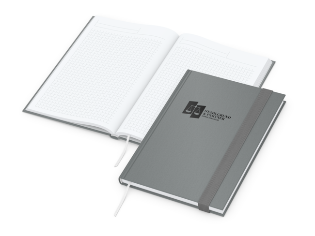 Visco-Book A5 Bestseller, Winkelkaro, White, hellg
