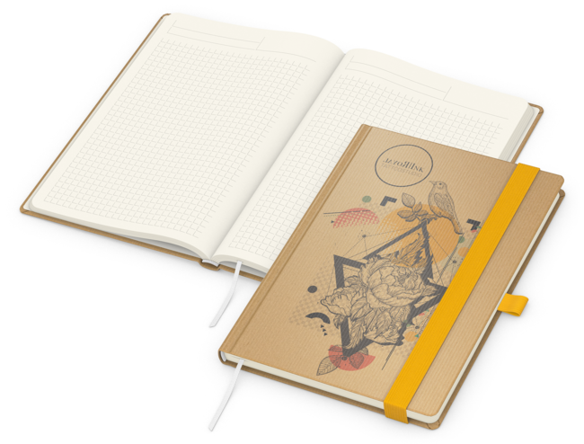 Match-Book Creme Bestseller Natura braun A5, gelb