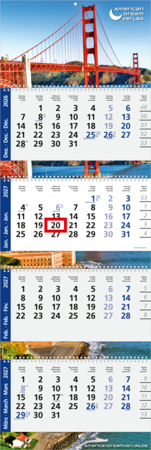 Quadro Wire-O 4, Deutsch Design hellgrau/blau