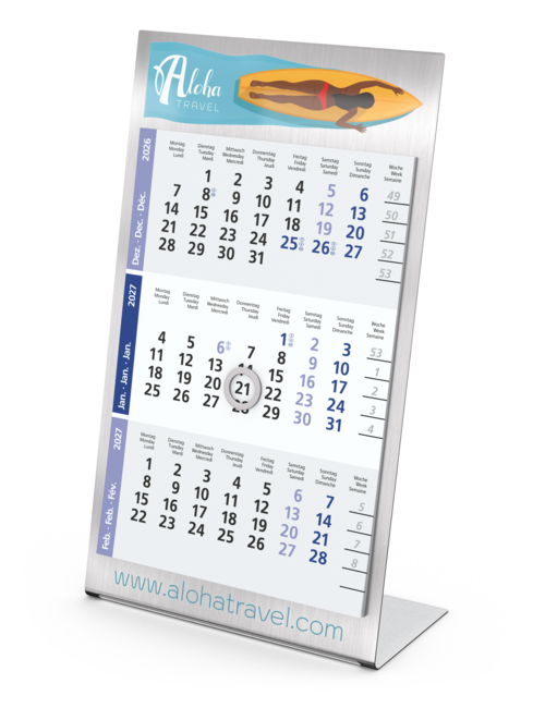 Desktop 3 Steel, 1 Jahr, Design