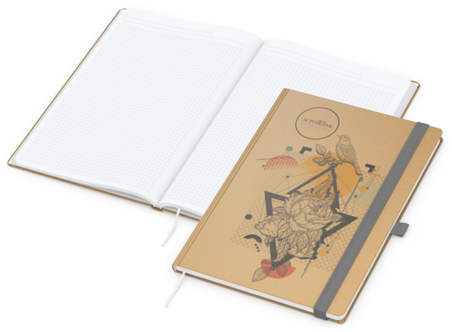 Match-Book White Bestseller Natura braun A4, silbe