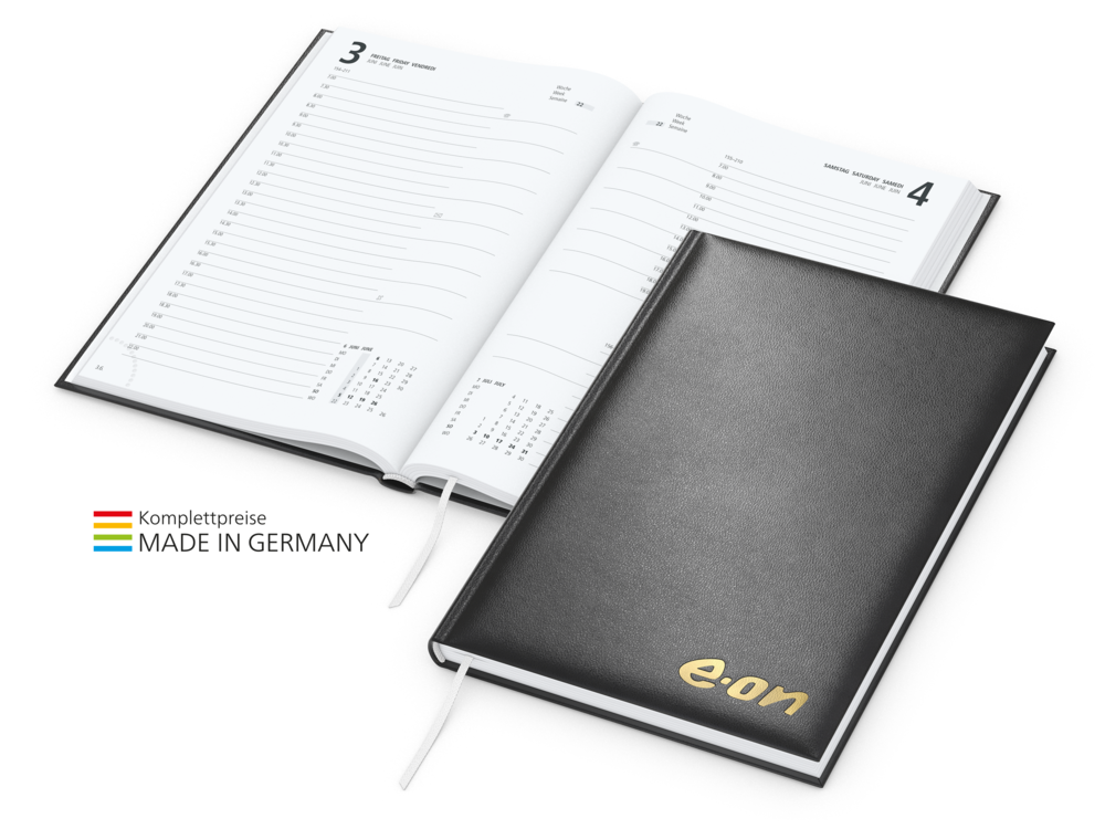 Basic bestseller, schwarz inkl. Goldprägung