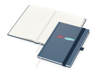 Organic-Book A5 green+blue inkl. Siebdruck-Digital