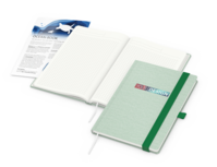 Ocean-Book A5 green+blue, Winkelkaro, grün, Info-B