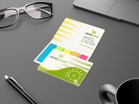 Memo-Card Papiermarker green+blue