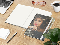 Match-Book green+blue, A4, Winkelkaro, Natura Recy