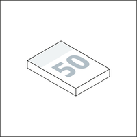 Basic 50 x 72 green+blue, 50 Blatt
