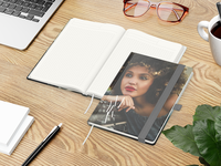 Match-Book green+blue, A5, Winkelkaro, Natura Recy