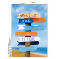 Grußkarte Bestseller Motiv 1, Einlage unbedruckt